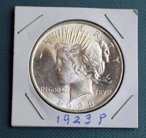 1923 SILVER PEACE DOLLAR - HIGH GRADE - MS+++ MUST SEE! (ref #3600) - Picture 1 of 1