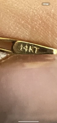 14k Gold Engraved Figaro Childs Bracelet 5" Daleyzia ( Name On Bracelet 1.6grams - Image 1 of 4