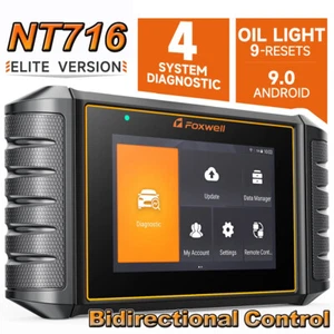 FOXWELL NT716 OBD2 Scanner Car SRS ABS Engine System TPS TPMS Oil Code Reader US - Foto 1 di 17