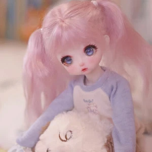 1/6 BJD SD Dolls Ball Joint Resin Dolls Cute Girl Fura Handmade Bare Doll - Foto 1 di 9