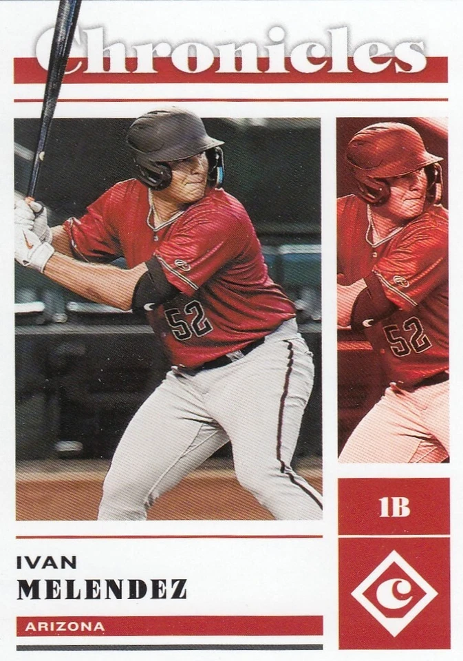 IVAN MELENDEZ CHRONICLES ROOKIE RC PROSPECTS DIAMONDBACKS #21 2023 23 PANINI - Image 1 of 1