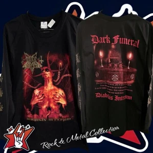 Dark Funeral T-Shirt Size 2XL Long Sleeve Black Metal Bathory Mayhem Emperor - Picture 1 of 2