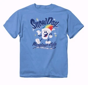 Maryland Style Snow Cone Snow Day Short Sleeve Youth T-Shirt -NEW Fast Free Ship - Picture 1 of 5