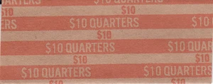 20 TWENTY FIVE CENT FLAT QUARTER COIN WRAPPERS THAT HOLD 40 QUARTERS EACH - Picture 1 of 1