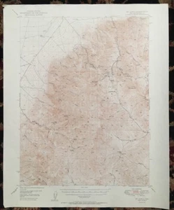 USGS Topographic Map 1950 MT. LEWIS QUADRANGLE (LANDER CO.) NEVADA - Picture 1 of 5