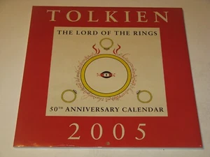 J.R.R. Calendario Tolkien 2005 SW El Señor de los Anillos 50 Aniversario Tierra Media - Imagen 1 de 2