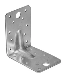 50x Winkelverbinder mit Steg 70X70X55X2,5 mm sendzimirverzinkt - Bild 1 von 2