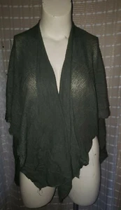 JUST BE Knit Shawl Oversized Fringe Womens Fashion Wrap Sage Chic #PS3 - Picture 1 of 3