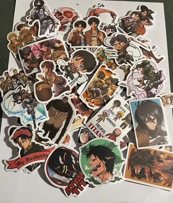 Attack on Titans Anime Stickers Varieties Levi Eren Yaeger