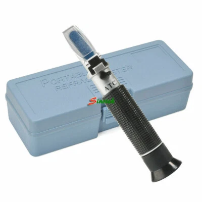 Medidor de refractómetro de prueba de alcohol de mano 0-80 % licor herramienta de prueba de alcohol - Imagen 1 de 4