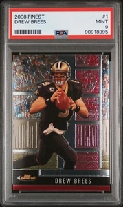 2008 Topps Finest Drew Brees #1 SAINTS PSA 9 - Picture 1 of 2