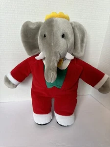 Vintage Gund 1988- Babar Plush Stuffed King Elephant 14" Tall- Collectible - Picture 1 of 11