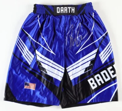 Ryan Bader Signed “Darth” MMA Fight Shorts (Beckett) 31-8-1 Record 13 Wins by KO - Image 1 of 4