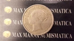 GREAT BRITAIN   SHILLING  VICTORIA GIOVANE PATINA 1884 COD.INGHILTERRA-151 - Picture 1 of 6