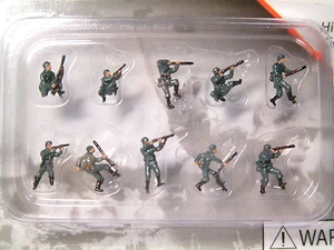 Pegasus 1/144 851 WWII German Infantry (10 Prepainted Figures in Box) - Picture 1 of 1