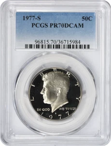 1977-S Kennedy Half PR70DCAM PCGS Proof 70 Deep Cameo - Picture 1 of 2