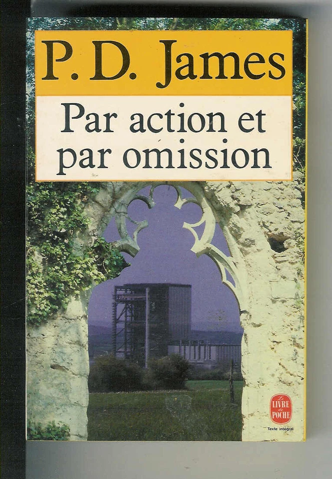 P. D. James : Par action et par omission " Editions Le Livre de Poche " - Photo 1/1