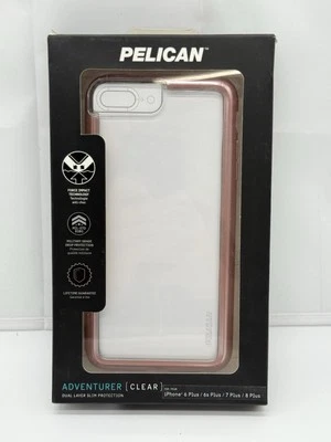 PELICAN ADVENTURER розовый/прозрачный телефон чехол для iPHONE 6 + / 6s + / 7 + / 8 + - Изображение 1 из 3