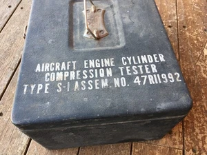 VINTAGE MILITARY AIRCRAFT ENGINE CYLINDER COMPRESSION TESTER TYPE S-1 - Picture 1 of 4