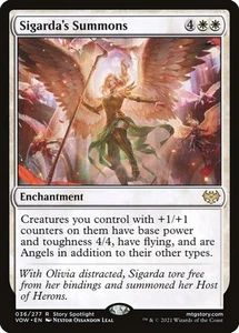 MTG Sigarda's Summons ** Innistrad: Crimson Vow ** English - Picture 1 of 2