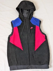 Nike Vaporwave Reversible Sherpa Vest Men's M, Colorblock, Hooded - Picture 1 of 5