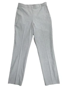 Ann Taylor Straight Sophia Curvy 6 pantaloni alti pantaloni Carrer Preppy grigio - Foto 1 di 7