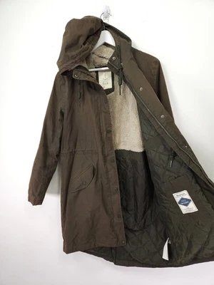 Abrigo Impermeable Seasalt Plant Hunter 2 Talla 14 Marrón Impermeable Parka Vellón Desteñido Foto 1 de 4
