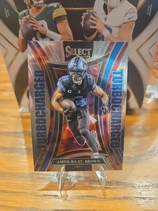 Fútbol americano Amon-Ra St. Brown 2024 Panini Select - turboalimentado #25 - Imagen 1 de 3