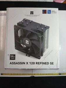 Assassin X120 Refined SE CPU Air Cooler, 4 Heat Pipes TL-C12C PWM Fan Heatsink - Picture 1 of 7