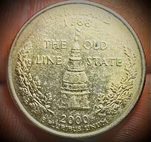 2000 P Maryland State quarter Free Shipping - Picture 1 of 2