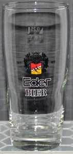 "Eder BIER" A.C.L. Shell Beer Glass Grobostheim Germany Vintage 1990's - Picture 1 of 5