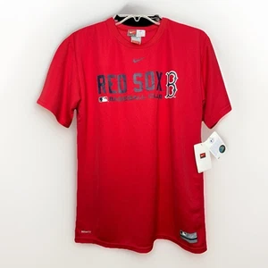 NWT Nike Men's L Boston Red Sox MLB Baseball Club T-Shirt Red Dri-FIT Authentic - Picture 1 of 8