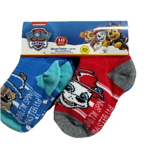 Paw Patrol 10 Pair Toddler Ankle Socks Size 12-24 Months Assorted Designs NWT - Picture 1 of 2