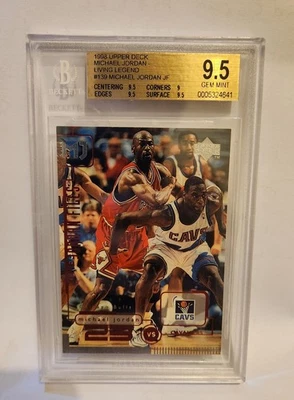 michael jordan Card Upper Deck 1998 Living Legends #139 Beckett 9.5 Jordan Files - Image 1 of 2