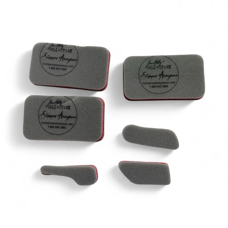 Lote de carimbos de borracha Tim Holtz Stampers espuma aderente anônima mídia mista desmontada - Imagem 1 de 4