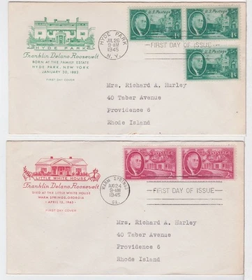 TurtlesTradingPost- Franklin D Roosevelt Memorial 1945 FDC #930- Farnam Cachets - Image 1 of 3