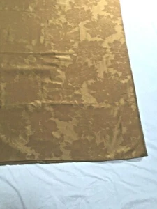 58 X 81" Rectangular Gold Fabric Floral Jacquard Tablecloth - Picture 1 of 4