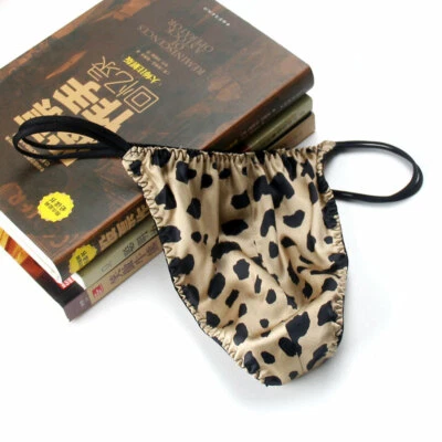 Mens 100% Silk Thongs G-string T Panties Briefs Thong Bikinis Knickers Xl XXL L - Image 1 of 4