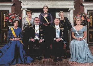 **ORIGINAL POSTCARD-2024**KÖNIGIN LETIZIA-MAXIMA-FELIPE-WILLEM-ALEXANDER-BEATRIX - Bild 1 von 2