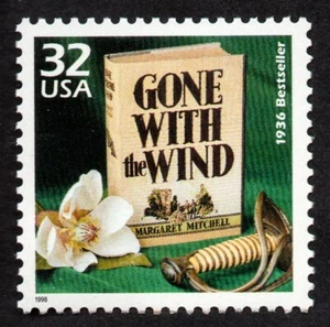 USA, SCOTT # 3185-I, MNH BESTSELLER NOVEL BOOK - GONE WITH THE WIND - Picture 1 of 2