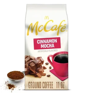 Rare 11oz NIB McDonald McCafe Cinnamon Mocha Ground Coffee Brew B0622 Halloween - Picture 1 of 5
