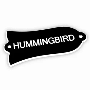 Parts For US Gibson Les Paul 'HUMMINGBIRD' TRUSS ROD COVER PLATE , 2Ply Black - Picture 1 of 1