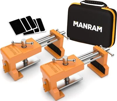 MANRAM Cabinet Clamps - Protective Case Included - Claw Clamps for Cabinets - 2 Pack