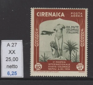 Cirenaica Mostra d'Oltremare posta aerea c 80 nuovi gomma integra mnh - Picture 1 of 1