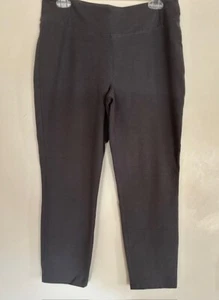 WOMEN WITH CONTROL PETITE SLIM LEG ANKLE PANTS, WAIST SEAMS, GRAY MEDIUM A239672 - Picture 1 of 4