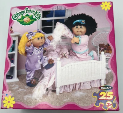 Cabbage Patch Kids "Slumber Party" RoseArt 25 Pcs. Puzzle New Sealed 2004 31679 - Image 1 of 4