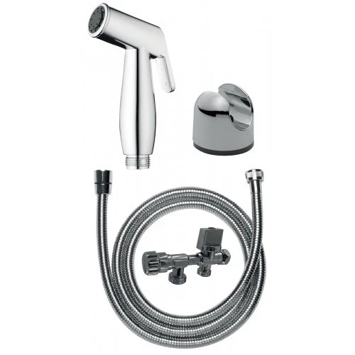 Kit douchette WC en laiton avec mitigeur à encastrer Chromé DISFLEX - Photo 1/1