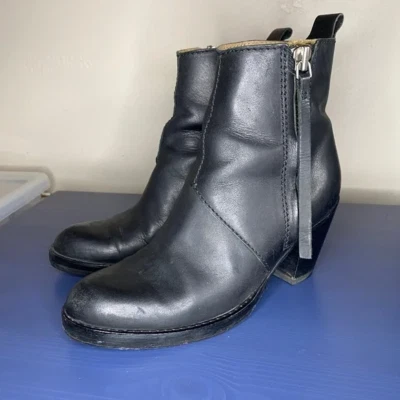 Botas Pistola Acne Studios Cuero Negro Botines EU 37 Foto 1 de 4