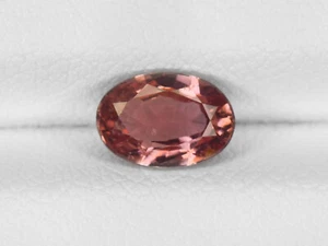 GRS Certified MADAGASCAR Padparadscha Sapphire 1.06 Cts Natural Untreated Oval - Picture 1 of 9