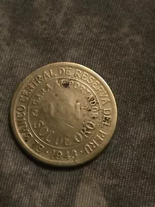Peru republic 1 Sol de Oro 1943 Coin - Picture 1 of 2